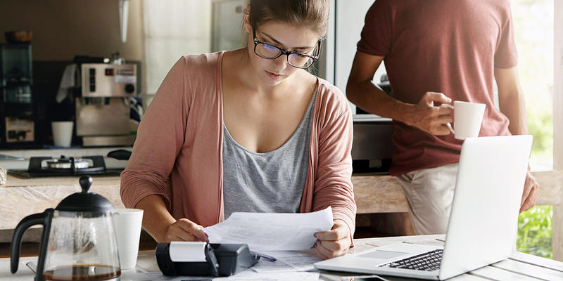 Woman Budgeting