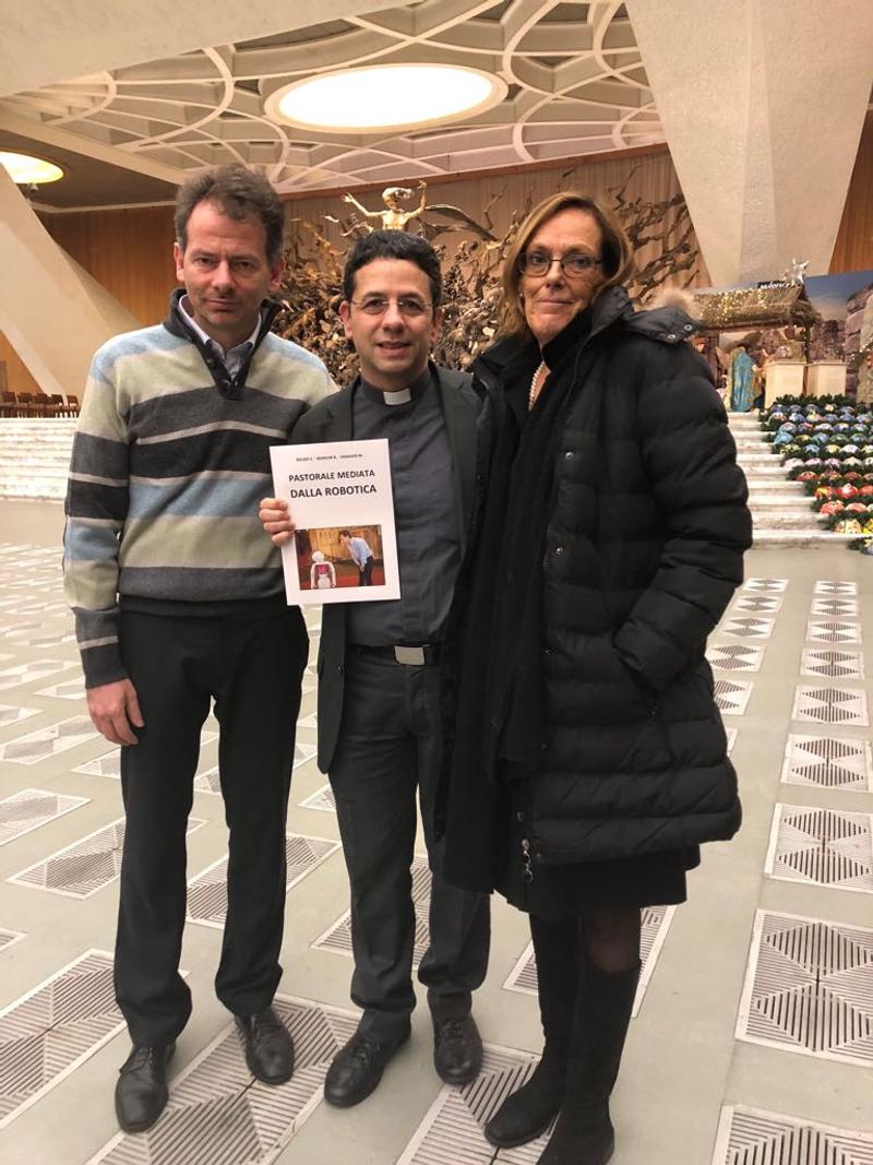Don Marco Sanavio tra Mancin e Della Barba