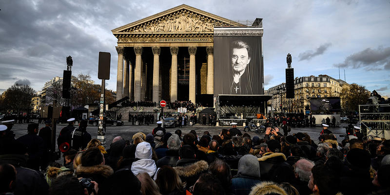 HALLYDAYW FRANCE MUSIC La Madeleine Church