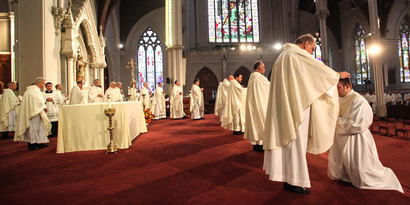 PRIEST BEING ORDAINED