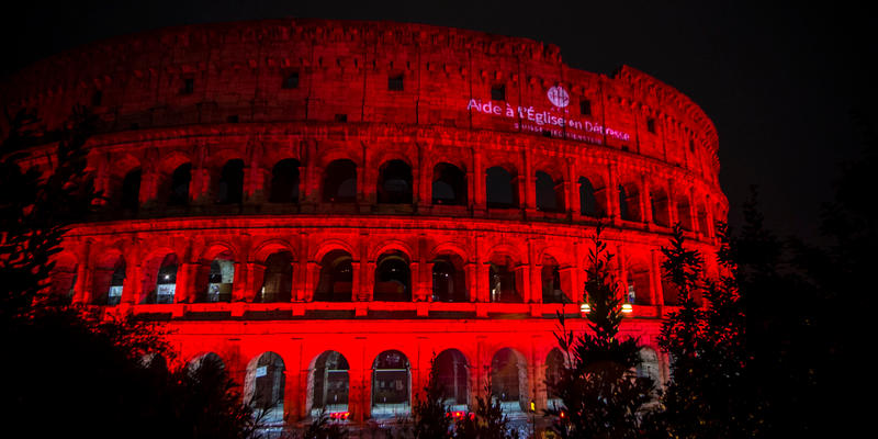 red colosseum