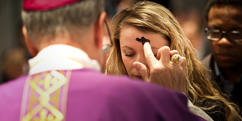 YOUNG WOMAN,ASH WEDNESDAY