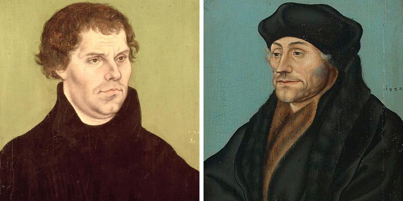 MARTIN LUTHER,ERASMUS OF ROTTERDAM