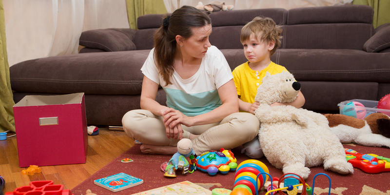 MOM,SON,FRUSTRATED,MESS