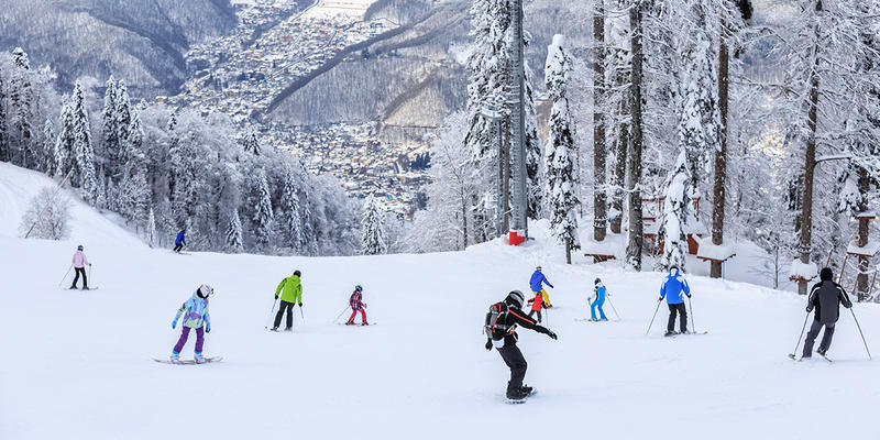 SKIERS AND SNOWBOARDERS