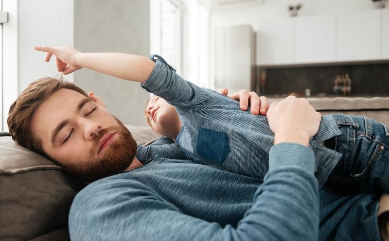 TIRED DAD