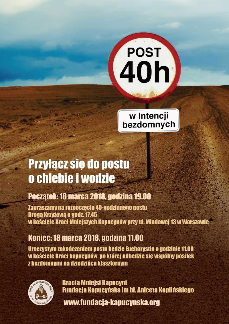 POST W INTENCJI BEZDOMNYCH