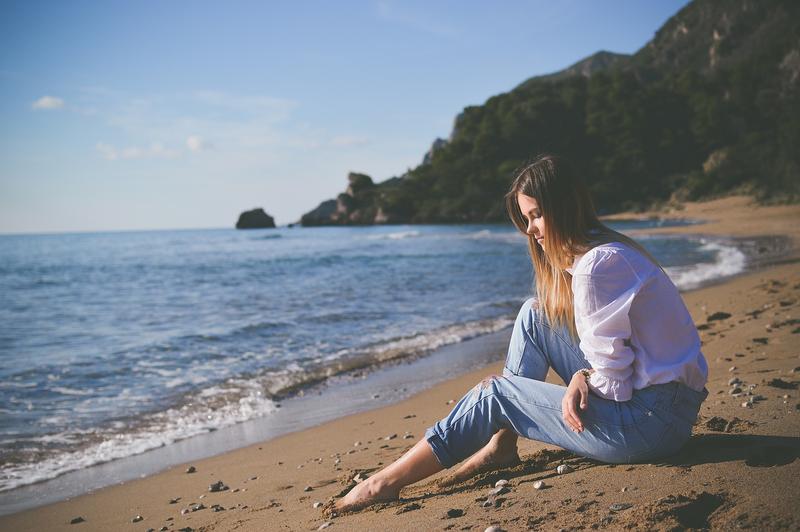 GIRL AT THE BEACH