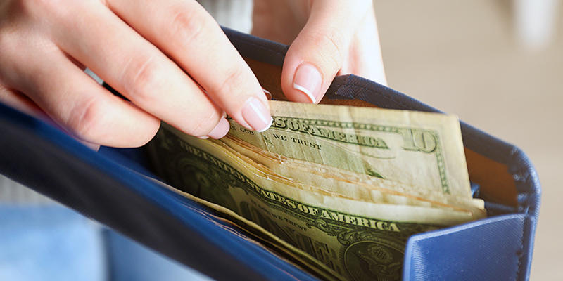 WALLET FULL OF MONEY