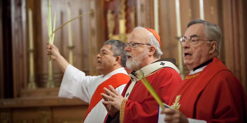 PRIESTS AT PALM SUNDAY