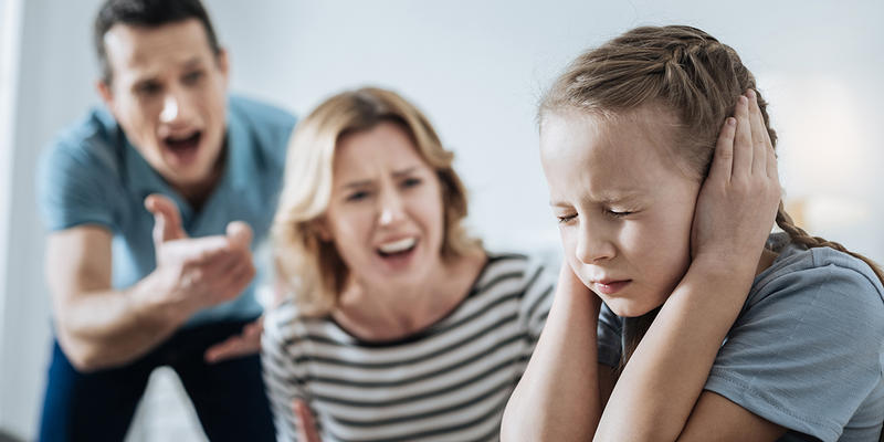 PARENTS SHOUTING AT THEIR CHILD