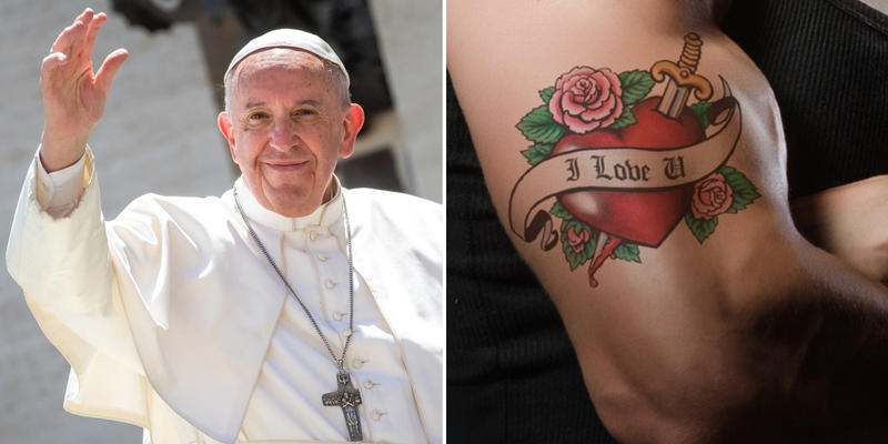 PAPIEŻ FRANCISZEK, TATUAŻE
