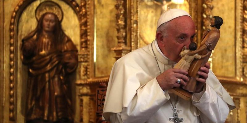Papa Francisco São José Menino Jesus