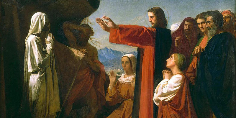 JESUS,RAISES,LAZARUS,FROM THE DEAD