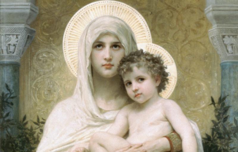 MADONNA, ROSE, DIPINTO