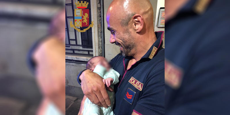ITALIAN POLICE NEWBORN