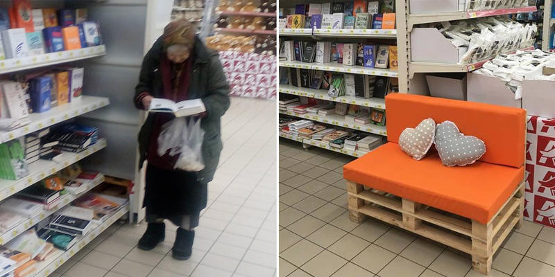 KANAPA DO CZYTANIA KSIĄŻEK