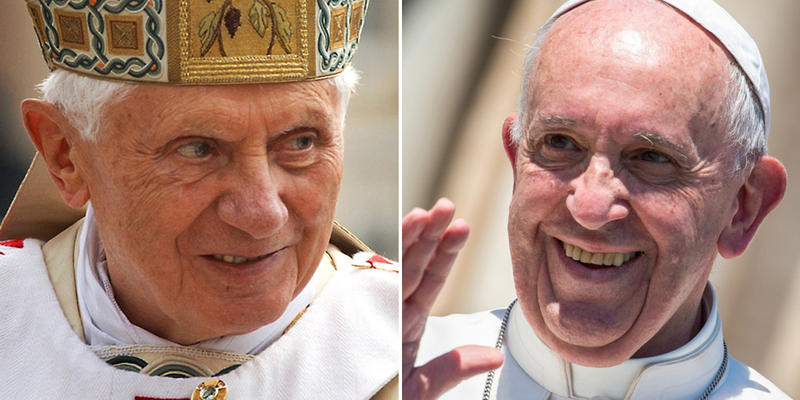 PAPIEŻ BENEDYKT XVI, PAPIEŻ FRANCISZEK