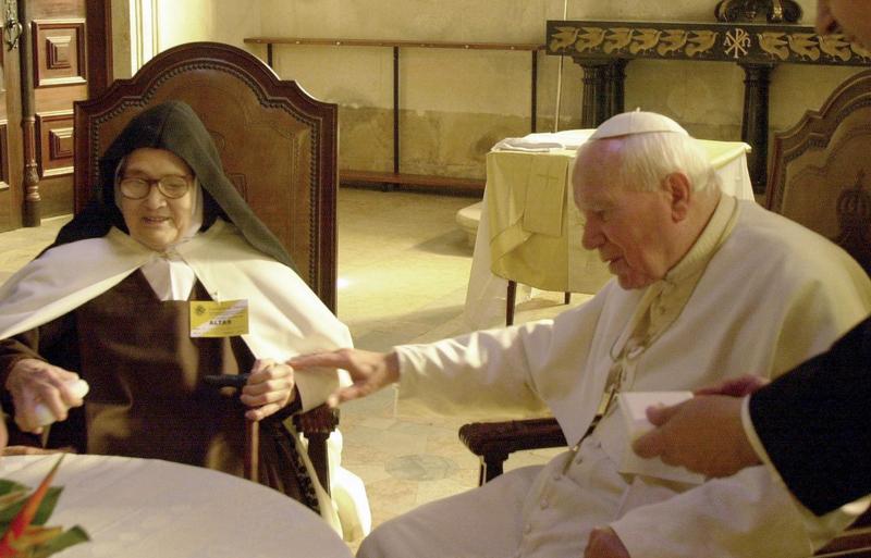 Irmã Lúcia, de Fátima, e o Papa São João Paulo II