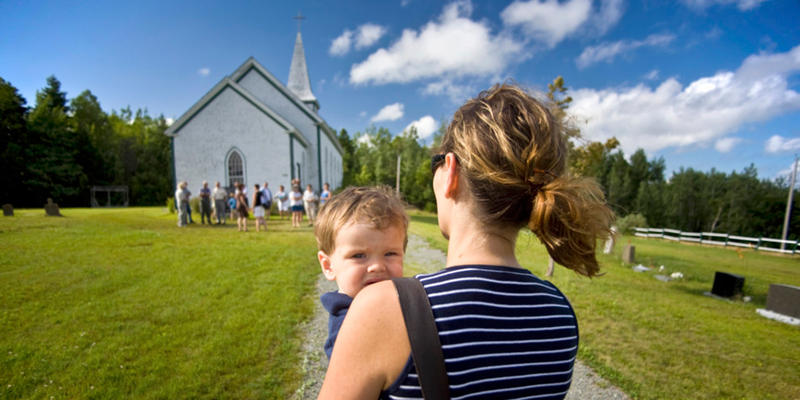 FAMILY AT CHURCH