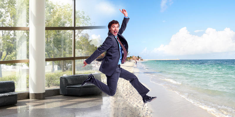 BUSINESSMAN VACATION