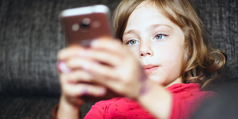 CHILD ON PHONE