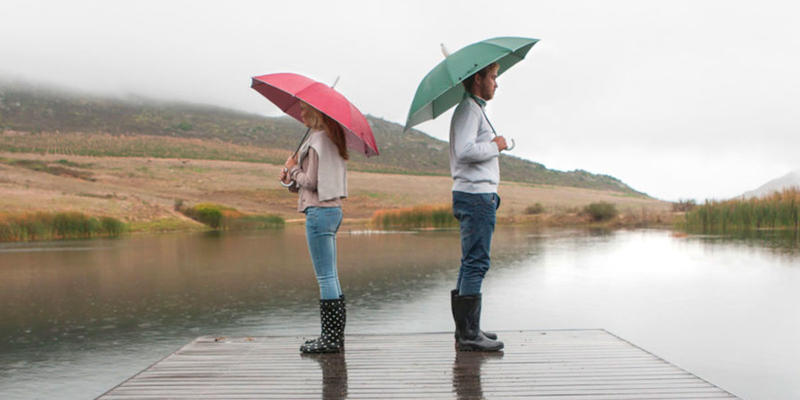 COUPLE IN RAIN