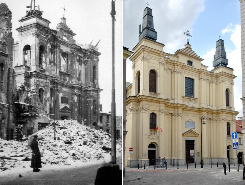 KOŚCIÓŁ FRANCISZKANÓW W WARSZAWIE PODCZAS POWSTANIA