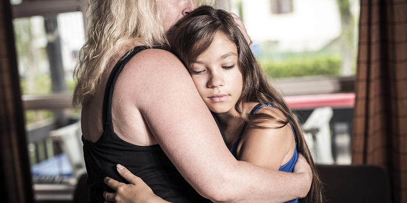 COMFORTING DAUGHTER