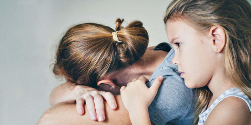 woman crying