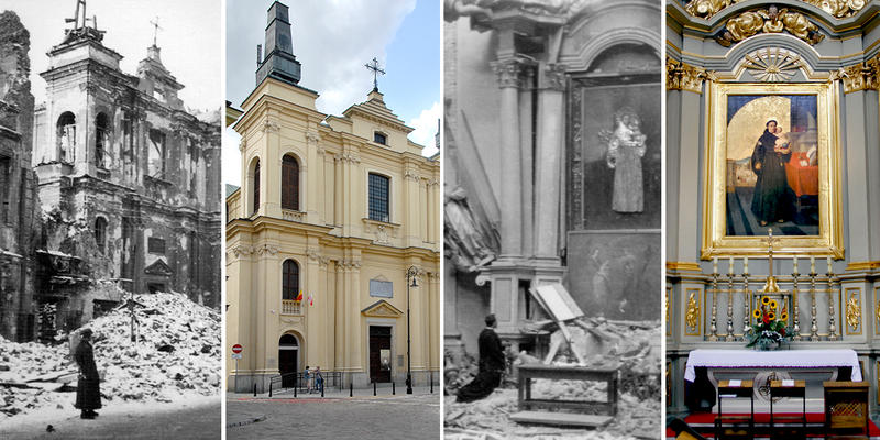 KOŚCIÓŁ FRANCISZKANÓW W WARSZAWIE PODCZAS POWSTANIA