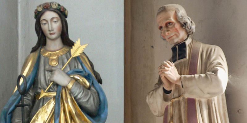 ST PHILOMENA,ST JOHN MARIE VIANNEY