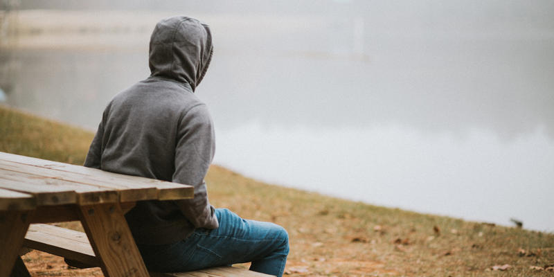 MAN,REFLECTING,PRAYING