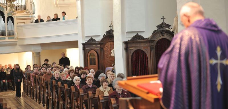 priest at mass