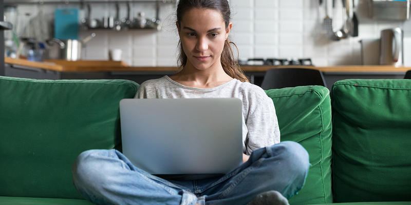 WOMAN WORKING
