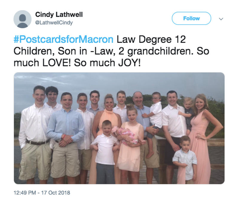 postcardsformacron 1
