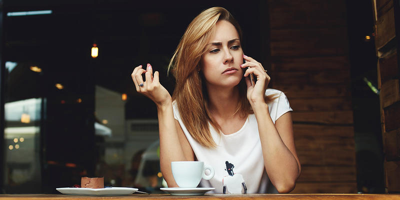 ANNOYED WOMAN