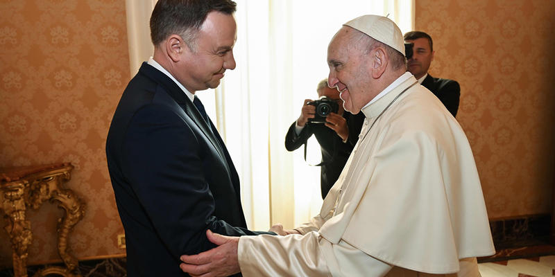 ANDRZEJ DUDA I PAPIEŻ FRANCISZEK