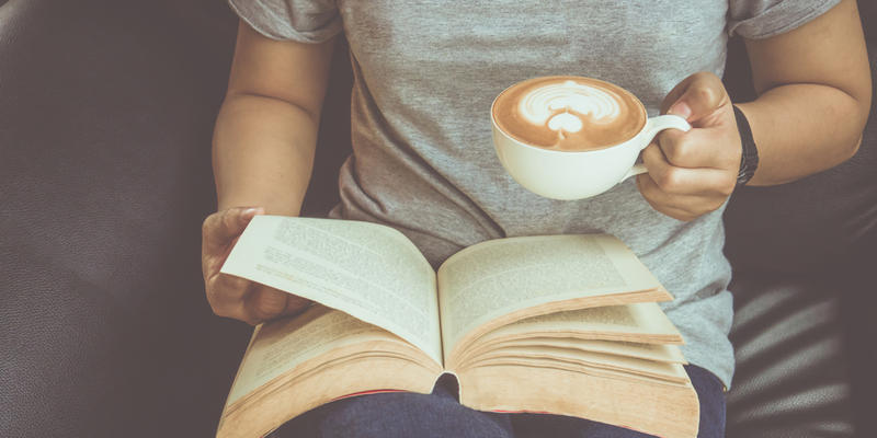 WOMAN,READING,BOOK