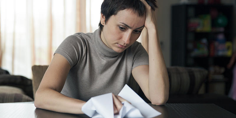 UPSET WOMAN