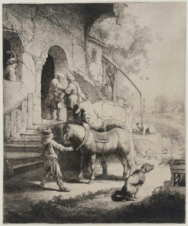 THE GOOD SAMARITAN,REMBRANDT VAN RIJN