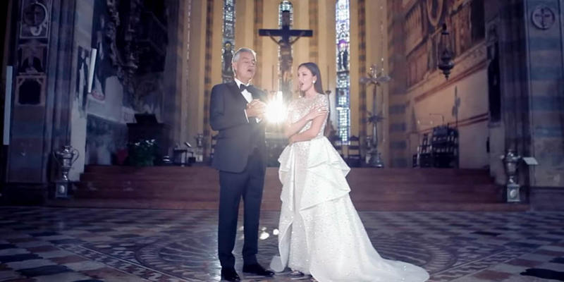 ANDREA BOCELLI,AIDA GARIFULINA
