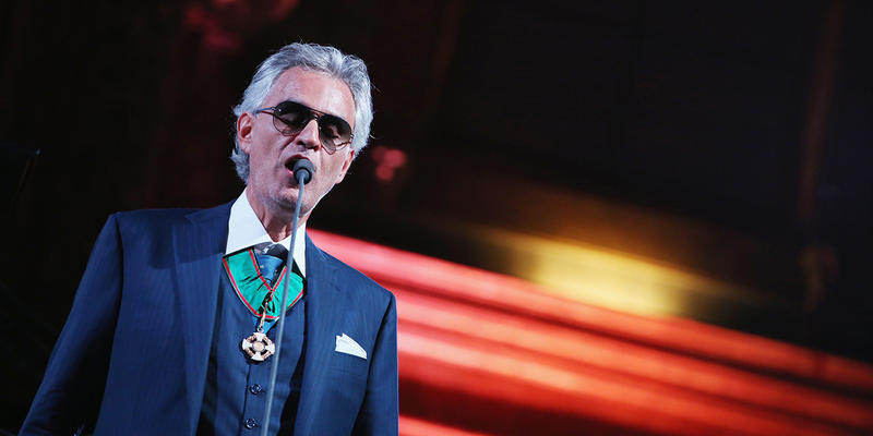 WEB3 - ANDREA BOCELLI PERFORMS - AFP - 063_843926828 - Aleteia.org - Italiano ANDREA BOCELLI