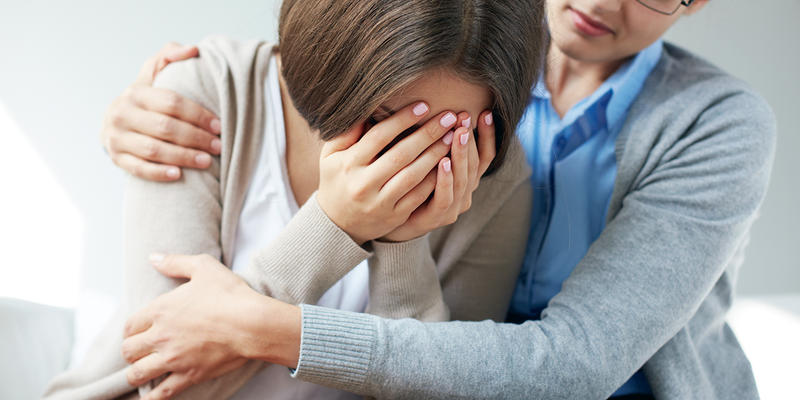 UPSET WOMAN
