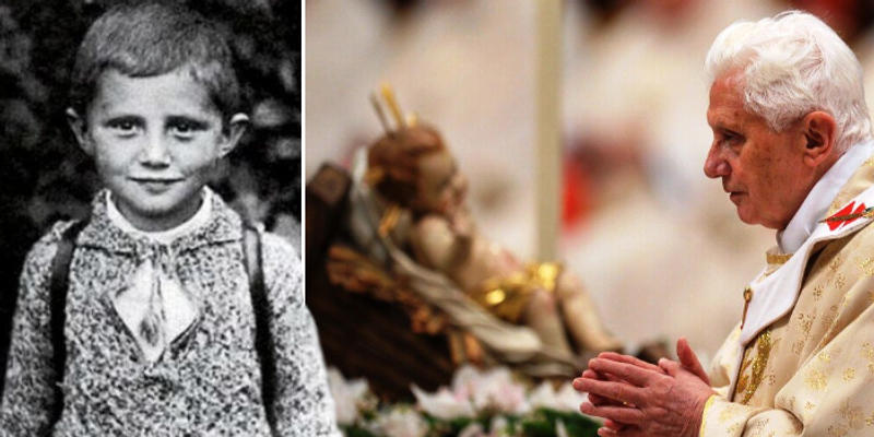 Bento XVI criança Natal