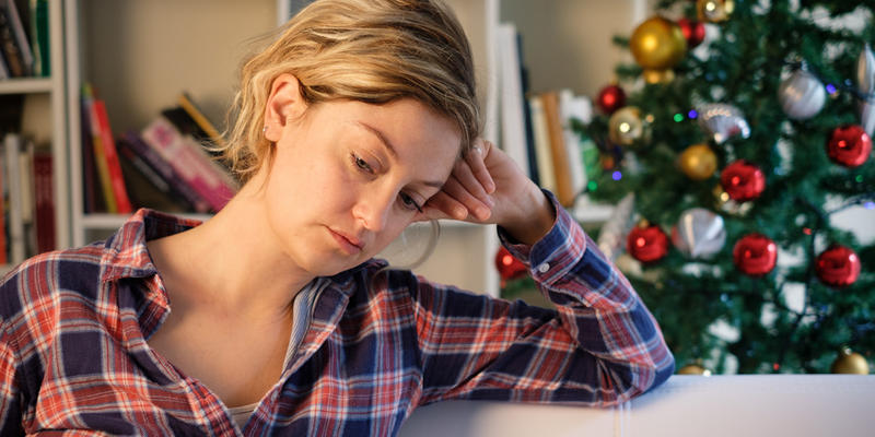SAD,WOMAN,CHRISTMAS