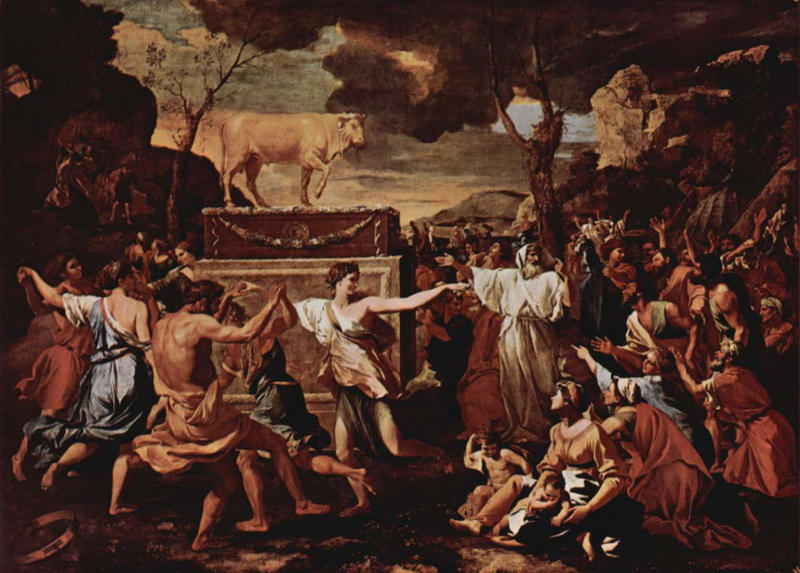 idolatry; Nicolas Poussin; paint;