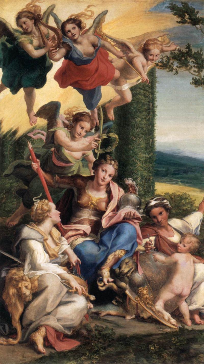VERTU, PAINTING, CORREGE