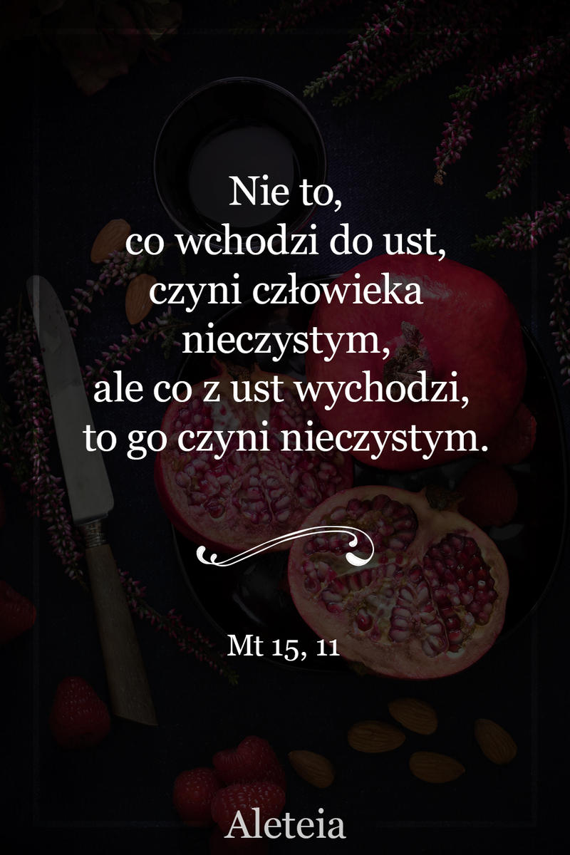 Mt 15, 11 - Aleteia Polska