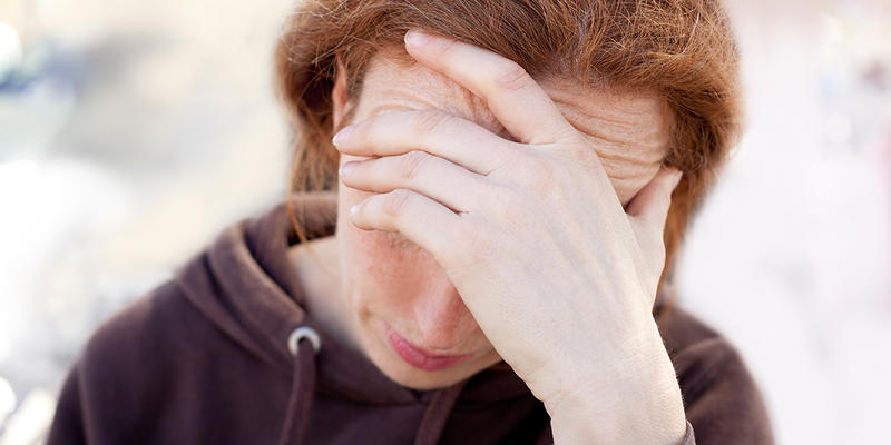 UPSET WOMAN